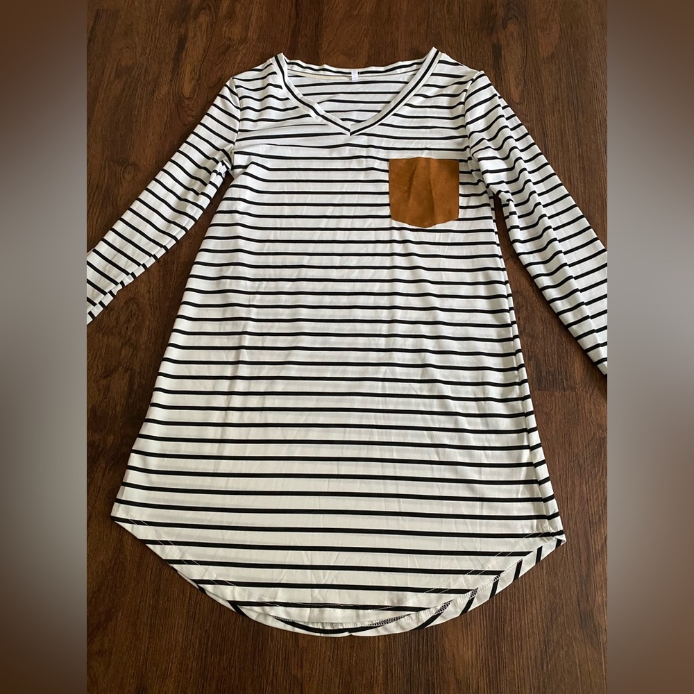 SHEIN Striped Skater Dress